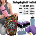thumbnail image 4 of Yoga Mat Bags and Carriers Fits All Your Stuff,Yoga Mat with Bag With Large Side Pocket & Zipper Pocket,Yoga Gifts for Women and Yoga Lover, 4 of 6