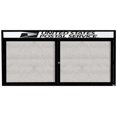 thumbnail image 1 of Aarco Products ODCC3672RHBK 2-Door Outdoor Enclosed Aluminum Bulletin Board with Header - Black, 1 of 1