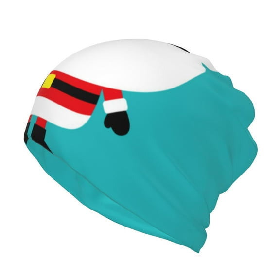 Vsdgher Cute Santa Claus Slouchy Beanie Hat for Men/Women, Skull Cap Chemo Cap Night Sleeping Cap