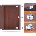 thumbnail image 5 of 10-Pack Double Roller Latch Cabinet Door Latches with Spear Strike for Cabinet Closet Doors, Silver, 5 of 5