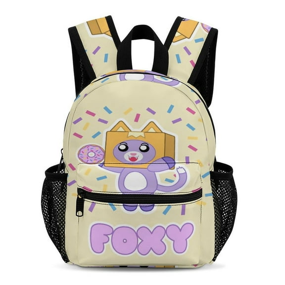 Cartoon Lan!ky BOX Backpack Lightweight Small Durable Casual Travel Daypack with Mesh Side Pockets