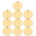 thumbnail image 1 of ETHZZLE 10Pcs Golden Stainless Steel Jewelry Charms with Jump Rings for Custom Bracelet Necklaces, 1 of 8