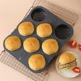 thumbnail image 4 of Clearance! Non-Stick Hamburger Bun Pans Bakeware, Silicone Perforated Bread Pan, 8 Cavity Perforated Hamburger Bun Mold Baking Pan For Bread, Baguette, Buns, Puffs My Orders, 4 of 7
