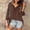 Coffee, variant on Womens Blouses V Neck T Shirts Tunic Top Loose Fit Hollow T Shirts Flowy Lace Dressy Casual 3/4 Sleeve Eyelet Lace Blouse Work Shirt Boho Tops Vintage Lace,White,2XL