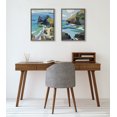 thumbnail image 5 of Kate and Laurel Sylvie Coast and Phi Phi on Neutral Linen Framed Canvas Wall Art Set by Nikita Jariwala, 2 Piece Set 18x24 Gray, Colorful Ocean Beach Landscape Art Set for Wall, 5 of 6