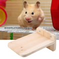thumbnail image 1 of POCREATION Plate-Forme de Cage pour Animaux de Compagnie, Plate-Forme en Bois d'Écureuil d'Exercice, Kaki pour Hamsters, 1 of 8