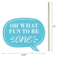 thumbnail image 5 of Big Dot of Happiness Funny 1st Birthday Boy - Fun to be One - First Birthday Party Photo Booth Props Kit - 10 Piece, 5 of 5