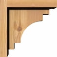 thumbnail image 3 of 5 1/2"W x 8"D x 8"H Mediterranean Smooth Corbel w/Backplate, Western Red Cedar, 3 of 9