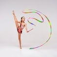 thumbnail image 3 of Cintas de colores para gimnasia de 2m cintas de gimnasia coloridas con degradado cintas de gimnasia rítmica con ojales de Metal para decoraciones navideñas Barbie Nuevos Originales, 3 of 9