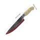 thumbnail image 3 of pstuiky Horripilantes accesorios de Halloween: cuchillo de fruta de plástico moldeado por soplado con sangre cuchillo de carnicero falso para bromas y fiestas de disfraces., 3 of 7