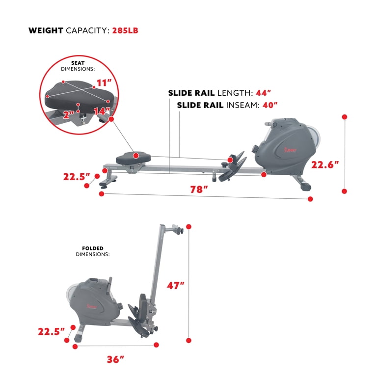 Dual Resistance Rowing Machine With Digital Monitor photo 4