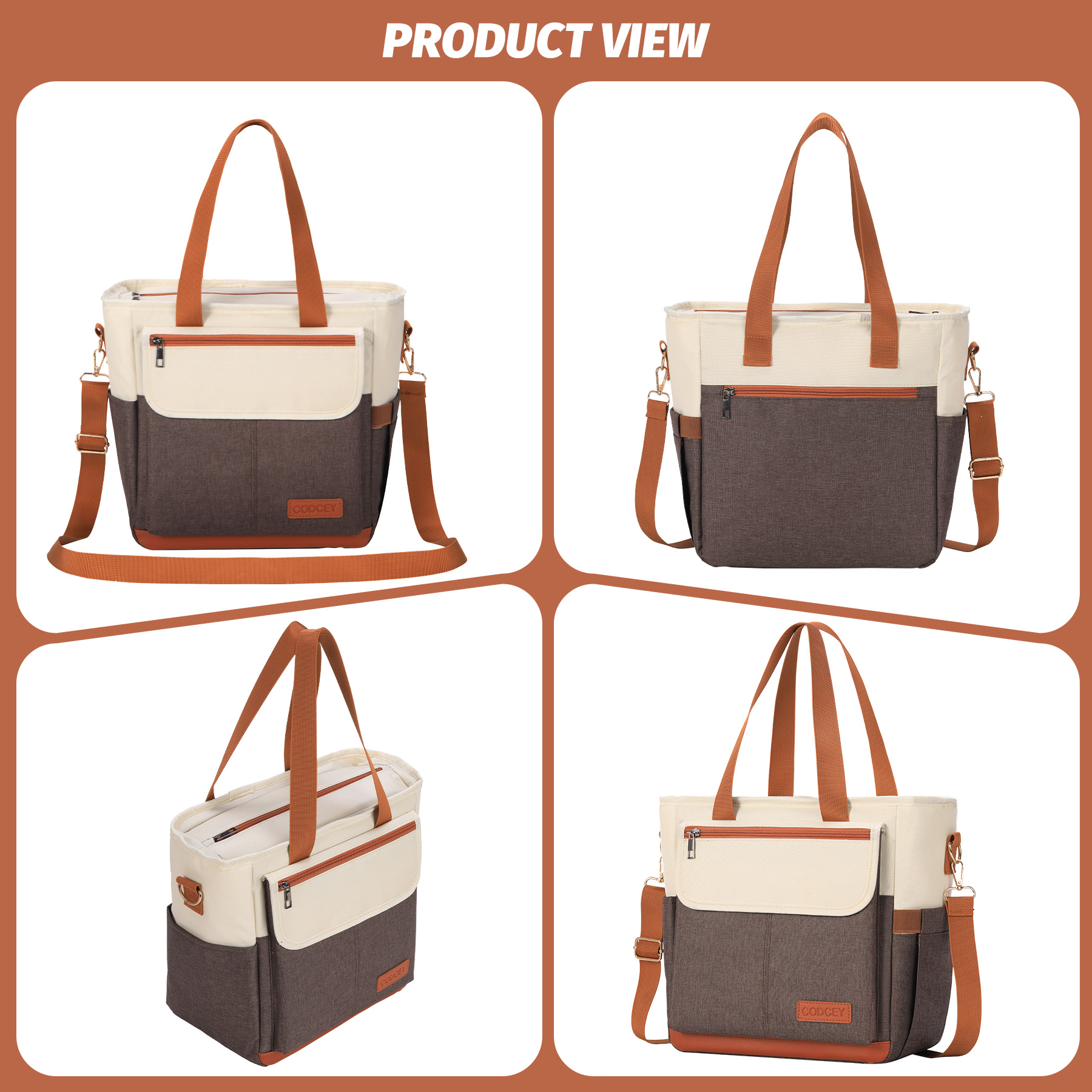CODCEY Insulated Oxford Reusable Lunch Bags Women