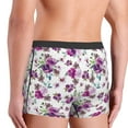 thumbnail image 3 of Uemuo Violets Flowers Pattern Men's Boxer Briefs,Trunk Anti-Chafing,Comfortable, Durable, and Stylish Underwear-Large, 3 of 9
