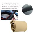 thumbnail image 4 of Kenally Fundas para volante de coche, Protector cómodo para manillar, fundas de operación sencillas, decoración DIY, piezas universales para Automoción decorativa y accesorios color crema 1 Kenally VI019311-03, 4 of 6