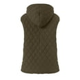 thumbnail image 4 of larppty Puffer Vest Women Sleeveless Zip Up Quilted Jackets with Pockets Fall Comfy Coats Winter Warm Lightweight Outerwear (AG, M), 4 of 6