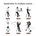 thumbnail image 2 of Portable telescopic stool folding seats travel stool for outdoor activities, 2 of 5