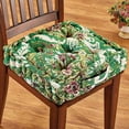 thumbnail image 2 of Collections Etc Thick Padded Tapestry Booster Tufted Chair Cushion - 16.060 x 9.560 x 5.370, 2 of 3