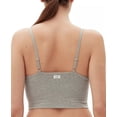 thumbnail image 3 of GAP GapBody Women's Logo Comfort Cropped Bralette, Grey, Large, 3 of 4