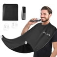 thumbnail image 1 of IALTMEI Babero para Barba Delantal para Barba Antiadherente Atrapador de Recorte de Barba Impermeable Atrapasueños de Barba Transpirable para Afeitar Accesorios de Barba Premium para Hombres Regalos p, 1 of 5