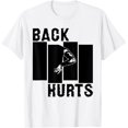 thumbnail image 1 of Back Hurts Black Funny Flag Funny Flag - Camiseta para hombre y mujer, 1 of 2