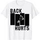thumbnail image 1 of Back Hurts Black Funny Flag Funny Flag - Camiseta para hombre y mujer, 1 of 2