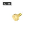 thumbnail image 3 of Unique Bargains Vis Moletées pour Pouce, Boulons Plats en Laiton M8x20 mm, Boutons de Prise, Attaches, Lot de 10, 3 of 4