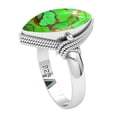 thumbnail image 2 of Copper Green Turquoise Women Jewelry 925 Sterling Silver Ring, 2 of 10