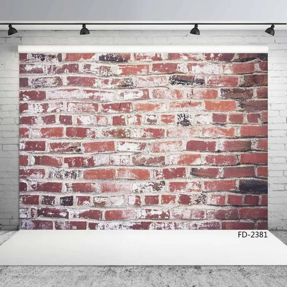 Red White Grunge Brick Wall Scenery Photographic Backdrop Photocall Young Portrait Photography Background For Photo Studio Props