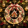 thumbnail image 5 of Sea Glass Christmas Wreath Kit DIY Holiday Wreath Making Supplies with Frosted Glass Beads Bows for Front Door Wall Mantel Handmade Gift, 5 of 5