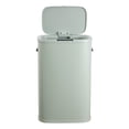thumbnail image 6 of happimess Tammi Kitchen 14.5-Gallon Slim Metal Push Button Trash Can, Pistachio Gelato, HPM1017E, 6 of 10