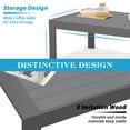 thumbnail image 7 of Superjoe Outdoor Aluminum Furniture Set 4 Pcs Patio Sectional Chat Sofa Conversation Set with Table,Gray, 7 of 7