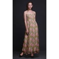 thumbnail image 2 of Bimba Carnation & Daisy Floral Print Women Long Maxi Tube Smocked Bodice Dress-XX-Large, 2 of 7
