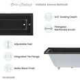 thumbnail image 6 of Voltaire 60" x 30" Right-Hand Drain Alcove Bathtub in Matte Black, 6 of 11