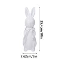thumbnail image 5 of Easter Decorations Bunny Decor: Flocked Resin Rabbit Figurines 1PCS , Green Furry Easter Bunny Statue for Spring Easter Home Office Table Decor, Party Supplies Gifts for Kids Friends, 5 of 7