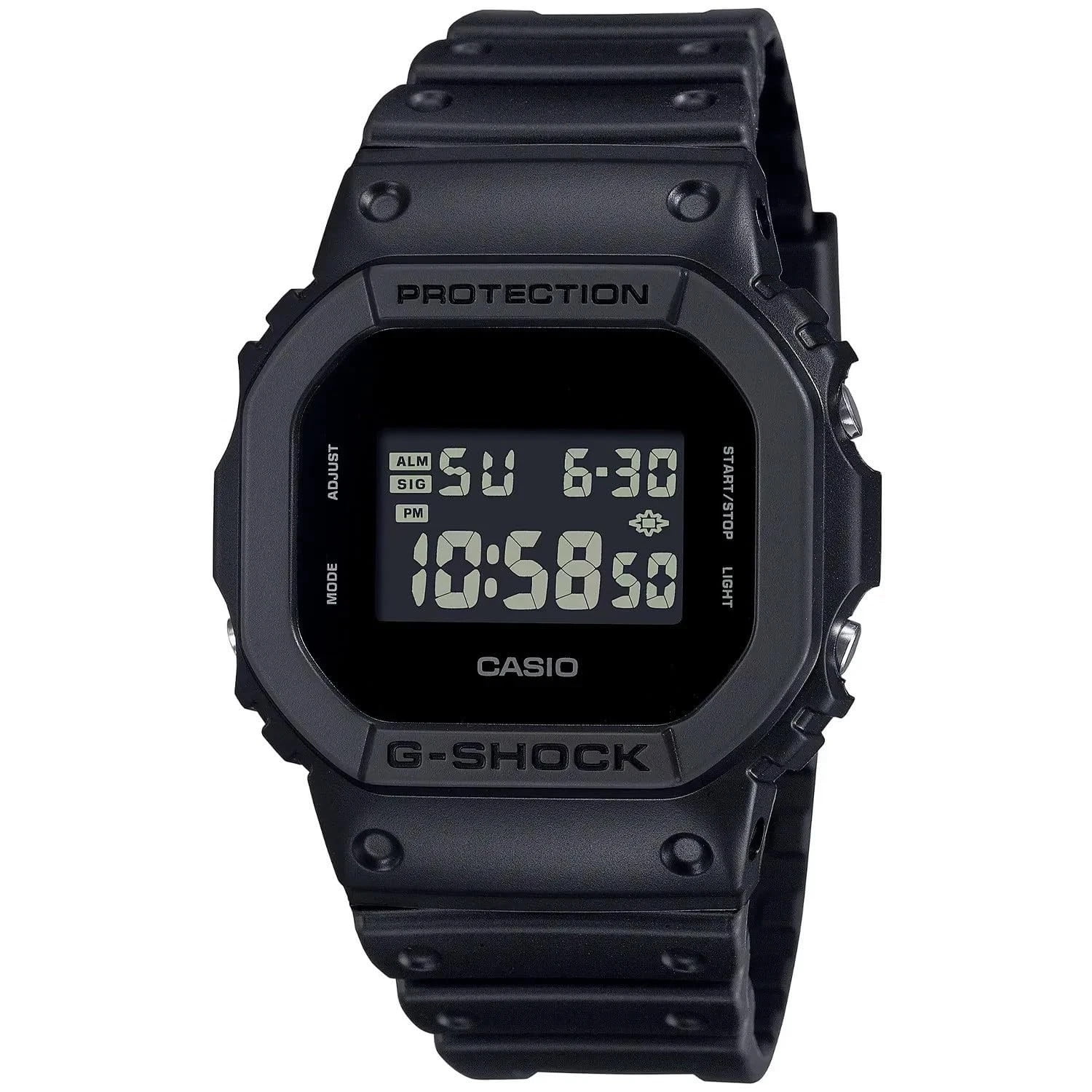 Casio Men's G-Shock Blackout Digital Resin Watch - DW-5600UBB-1ER