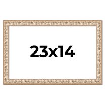 23x14 Frame White Real Wood Picture Frame Width 1.5 inches | Interior Frame Depth 0.5 inches |