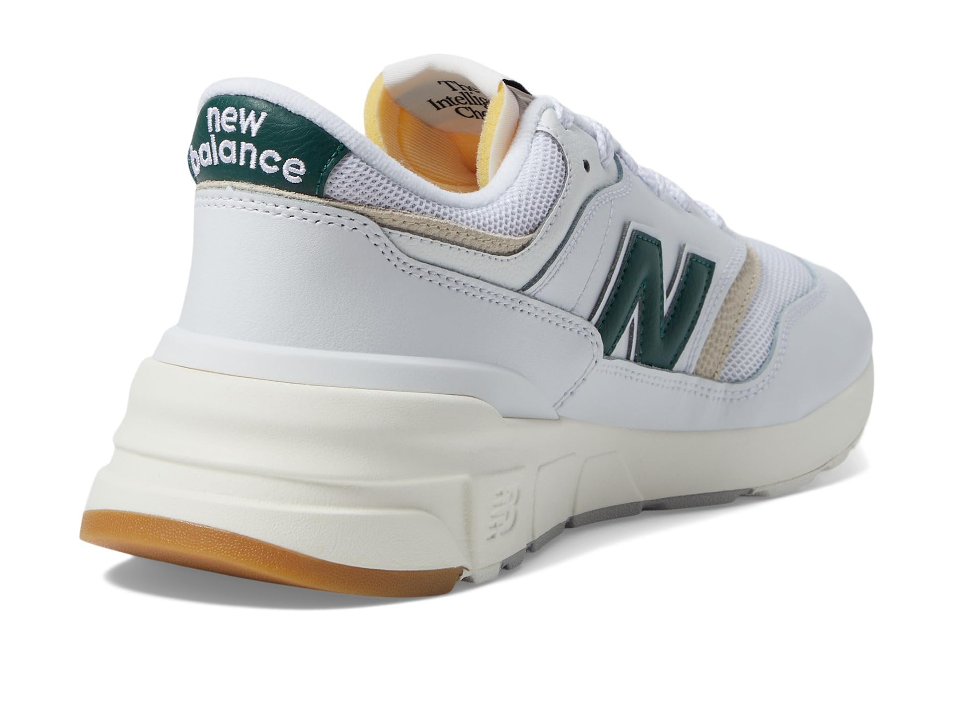 New Balance 997R White/Nightwatch Green US Men display picture 3