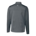 thumbnail image 3 of Men's-Cutter & Buck  Gray Houston Dynamo FC Traverse Stretch Eco Stripe Quarter-Zip Pullover Top, 3 of 3