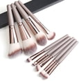 thumbnail image 3 of 9Pcs/Set Champagne Gold Cosmetic Brush Set Foundation BrushCheek BrushEyeshadow Brush Facial Makeup Tools, 3 of 11