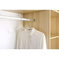 thumbnail image 3 of YBM Home Quality Acrylic Clear Hangers, Coats, Skirts & Trousers, Gold, 4100-12, 3 of 3