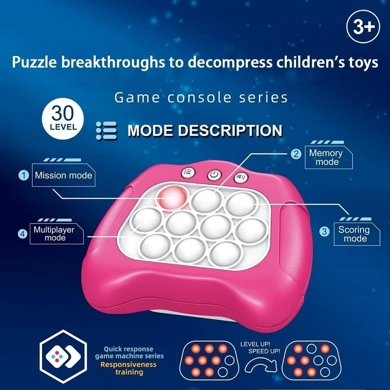 Machine de jeu de décompression pour enfants, Speed Push Puzzle Breakout  Machine de jeu Gopher Toys-rose