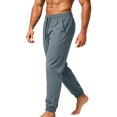 thumbnail image 5 of HOMADLES Mens Casual Joggers Elastic Waist Quick Dry Sports Pants Mesh Breathable Side Pocket Fashion Pants Gray Size 5XL, 5 of 5
