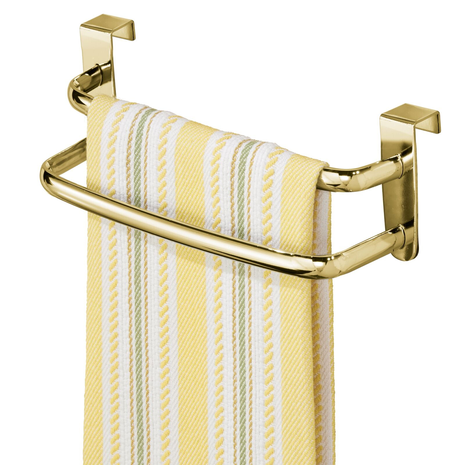 mDesign OverDoor Towel Holder Kitchen Double Towel