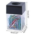 thumbnail image 3 of Magnetic Paper Clip Holder with Paper Clips Office Supplies for Desk Organizer, 3 of 19