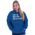 thumbnail image 4 of Life Better With Dog Pet Owner Puppy Hoodie Sweatshirt Women Men Brisco Brands L, 4 of 6