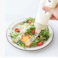 thumbnail image 3 of Czcpp-3 Pcs Bouteilles de Condiments à Presser, Pot à Huile Étanche de 350ML avec Bouchons et Mesure, Récipient en Plastique Réutilisable pour Sauces, Ketchup, Barbecue, Grillades, Vinaigrette (5 Trous-Blanc), 3 of 4