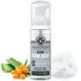 thumbnail image 1 of Jabón espumoso para tatuajes Saniderm (tamaño de viaje de 1.7 oz) - Jabón suave para pieles tatuadas con aloe vera de plata coloidal antimicrobiana y aceite nutritivo de espino amarillo, 1 of 5