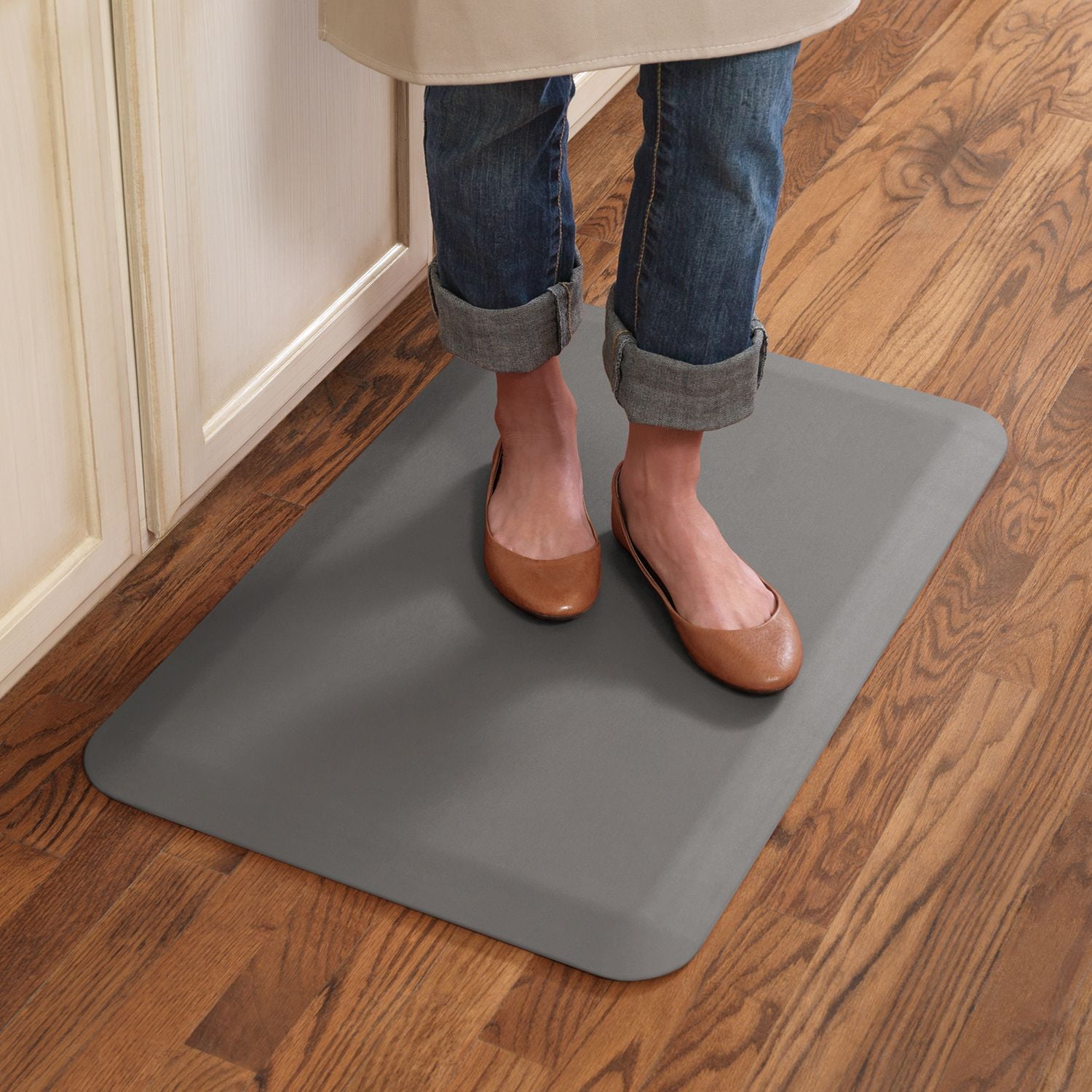 GelPro Professional Grade Anti-Fatigue Kitchen & Office Comfort Bio-Foam Mat with Non-Slip Bottom for Health & Wellness, 36X60, Earth