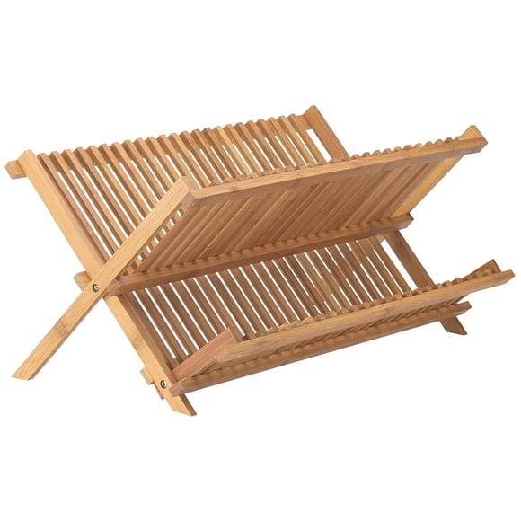 Estante para secar platos Helen's Asian Kitchen Bamboo Compact