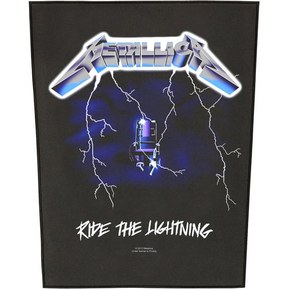 Metallica Men's Ride The Lightning Back Patch Black